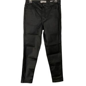 039 Sanctuary Women's Faux Leather Skinny Ankle Pants Black Size 8 Zip Closure​​